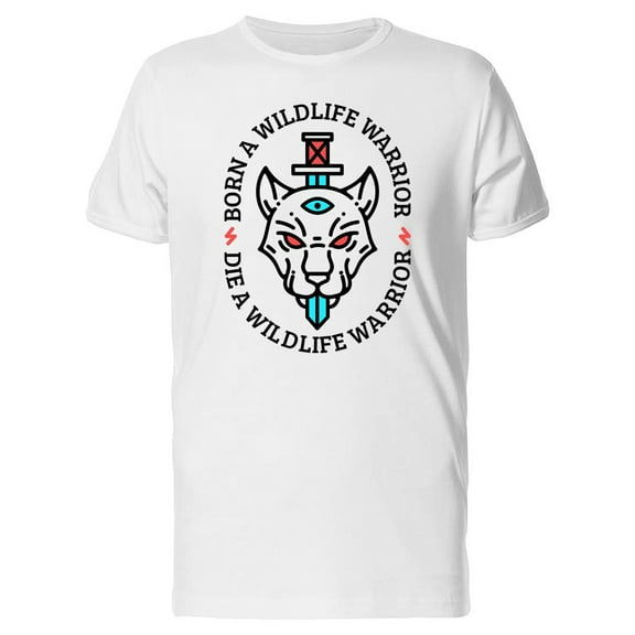 Panther Born A Wildlife Warrior T-Shirt Men -Image by Shutterstock, Male x-Large