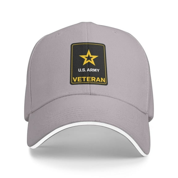 Us Army Veteran Logo Unisex Adult Baseball Caps Adjustable Casquette Dad Hat Sandwich Cap Outdoors Headwear
