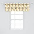 thumbnail image 2 of Ambesonne Mid Century Modern Valance Pack of 2, Furniture Retro, 54"X18", Pale Coffee and Brown, 2 of 4