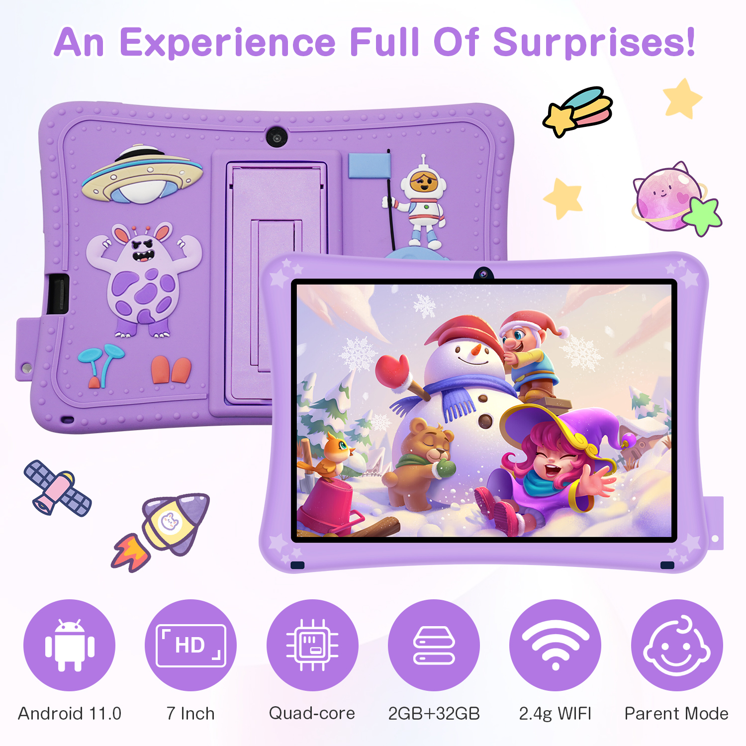 Tablette pour enfants Tablette PC 7 pouces, processeur Quad Core Tablette pour enfants Tablette PC 7 pouces, processeur Quad Core