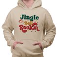 thumbnail image 2 of Jingle Bell Rockin' Hoodie Sweatshirt Unisex 2X-Large Sand, 2 of 5