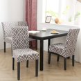 thumbnail image 2 of Chair Covers Stretch Dining Chair Covers Removable High Back Chair Protective for Dining Room Kitchen Banquet Party Decoration (B-Diamond Grey, 6 PCS), 2 of 8