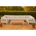 thumbnail image 2 of Meridian Furniture Nizuc Sectionnel Modulaire de Patio Extérieur Blanc, 2 of 8