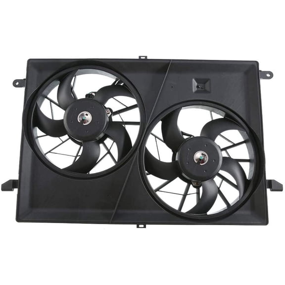 A-Premium Radiator Cooling Fan Assembly Replacement for Buick Enclave Chevrolet Traverse GMC Acadia Saturn Outlook 2007-2017