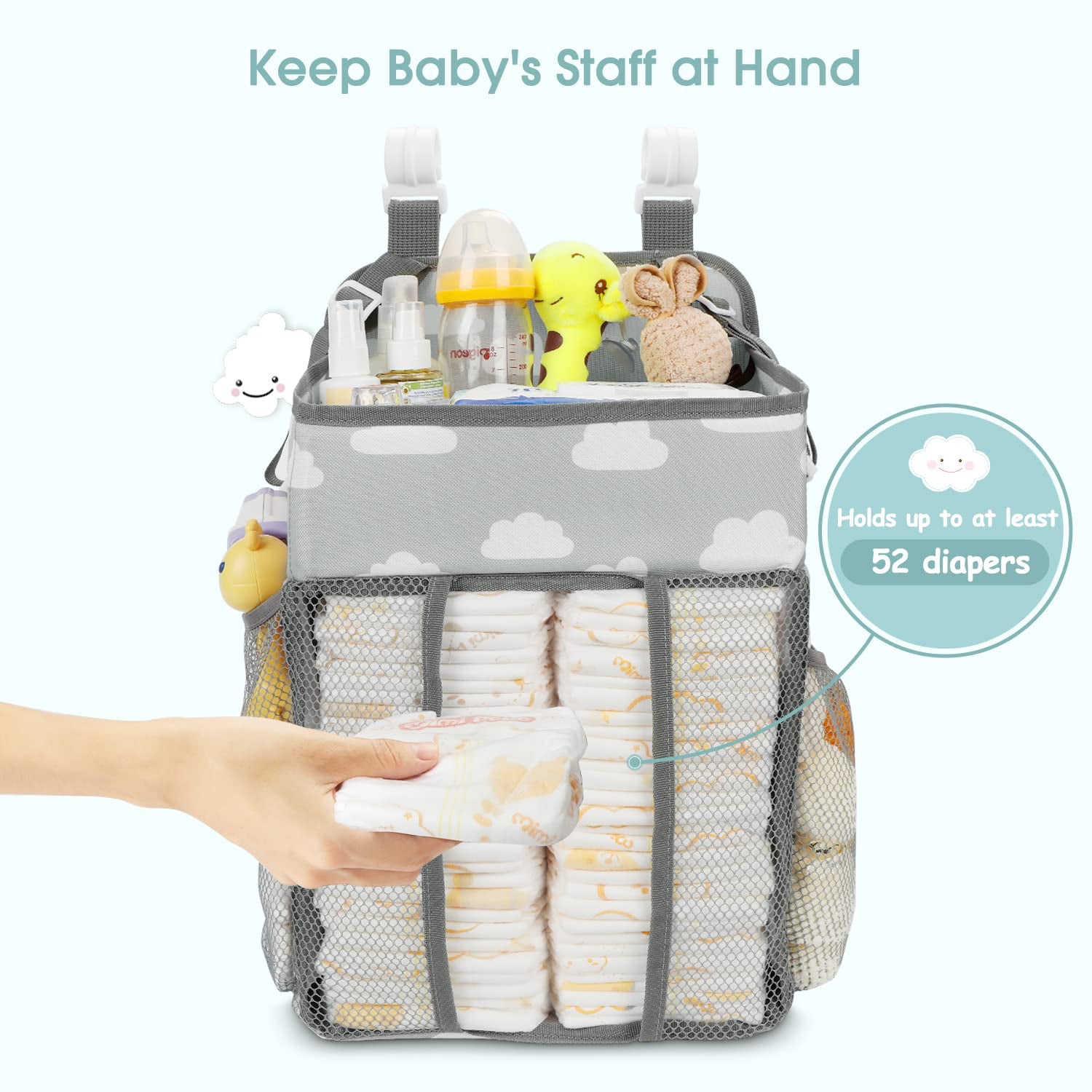 Baby Nursery Organizer and Diaper Caddy Organizer, Baby Bag for Storage  Nappy Changing Mat, Baby Stroller Bag, Designer Bag - China Diaper Bag and  Nappy Changing Mats price
