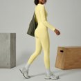 thumbnail image 4 of Workout Sets for Women Quick-Dry Long Sleeve Yoga Set 2 Piece Activewear for Gym, Workout and Running 12 Xl, 4 of 5