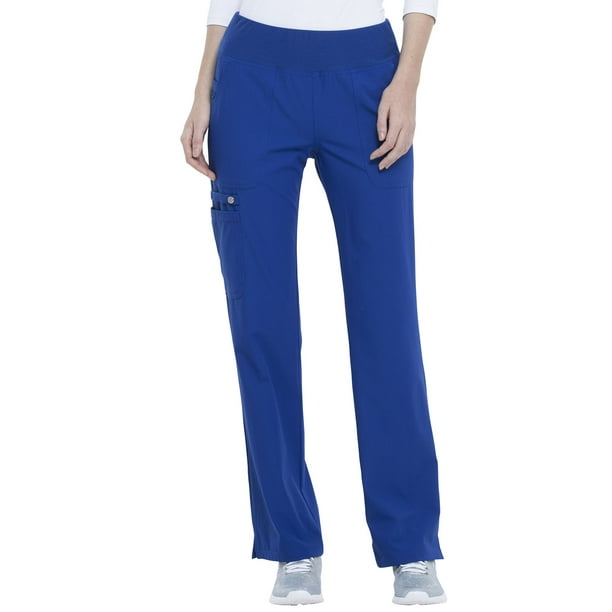 Elle Elle Scrubs Pant for Women Mid Rise Straight Leg Pullon Plus