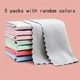 thumbnail image 1 of QJUHUNG 5pcs Magic Cleaning Cloth - Fish Scale Glass Wiping Cloth  Car Window Mirror Cleaning Cloth - Non Marking And Reusable - Suitable for Cleaning Kitchens  Mirrors  Glass  Plates  Sc, 1 of 5