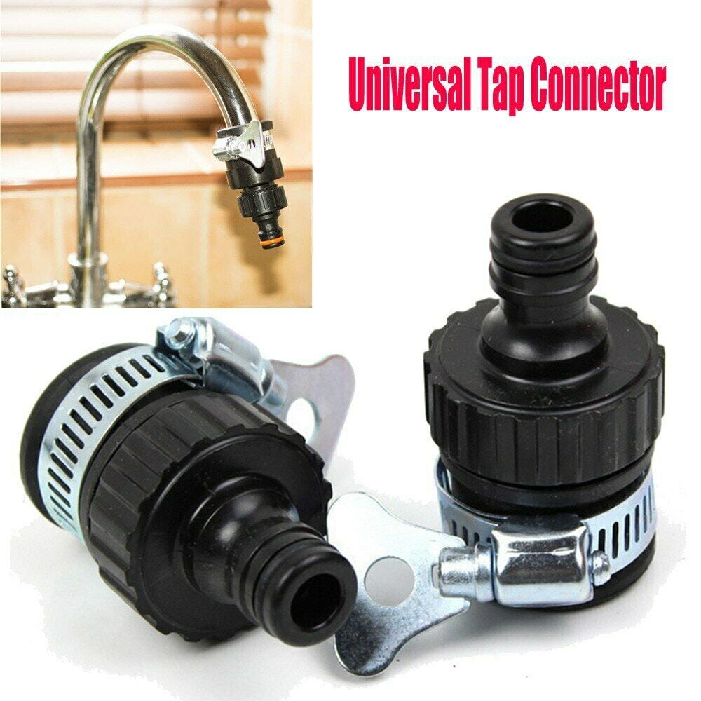 Amerteer Universal Tap To Garden Hose Pipe Connector Mixer Kitchen Bath