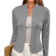 thumbnail image 4 of Chaquetas y abrigos casuales sin capucha de manga larga para mujer, blazers, chaquetas de traje, tops con empalme de encaje, blazer corto, abrigos lisos de manga larga, blusa para mujer, 4 of 9
