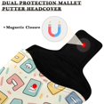 thumbnail image 3 of Haosy Cartoon Letters Golf Mallet Putter Cover Strong Magnetic Leather Golf Club Headcover Closure, 3 of 7
