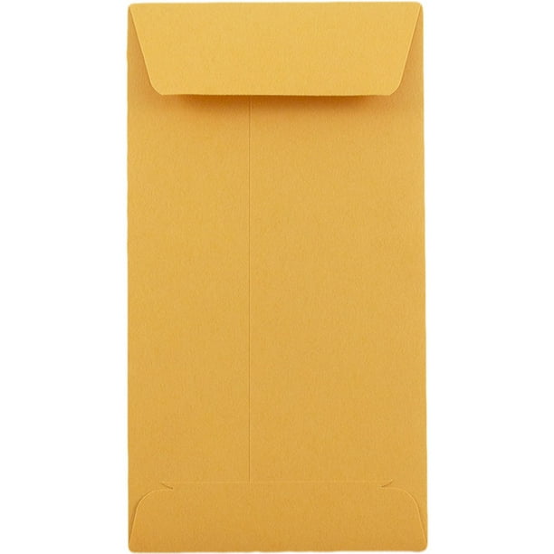 JAM 5.5 Coin Envelopes, 3x5.5, 50/Pack, Brown Kraft Manila Walmart
