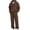 Brown, variant on Minjewel Men's Outdoor Sportswear Set, Zip Hoodie and Elastic Waist Cargo Pants 2 Piece, Casual Track Suit for Men,Army Green L
