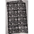 thumbnail image 5 of Black and White Floral Indian Kantha Quilt Handmade Cotton Bedspread Hand-Stitched Indian Quilt Lightweight Boho Bedding Blanket, 5 of 6