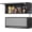 13.8"h Black&gray, variant on Metal Garage Wall Cabinet with 2 Doors and 1 Adjustable Shelf,Lockable Floating Tool Cabinet with Pegboard,Black Steel Storage Cabinet for Kitchen,Office,Garage,Laundry,Warehouse(Black, 26"H)