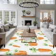 thumbnail image 3 of Large Area Rugs for Living Room Bedroom, Easter Carrot 6'x9' Rug Washable Carpet Runner Indoor Outdoor, Spring Watercolor Modern Art Non Slip Floor Mats Rug for Kitchen, Playroom, 3 of 8