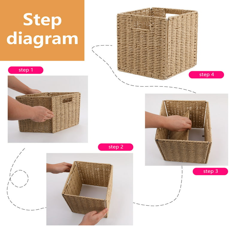 4pcs small baskets for organizing Sundries Organizer Storage Woven Basket  Tiny