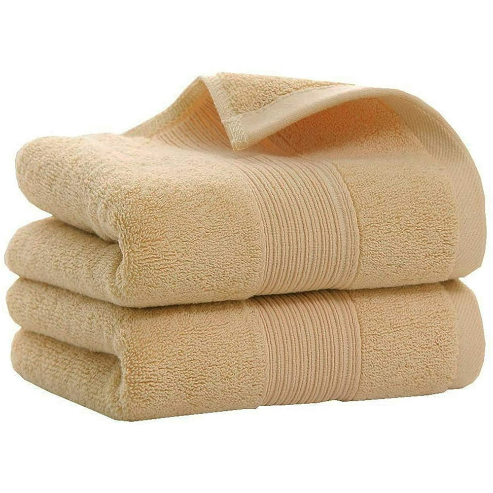 Cotton Hand Towels, Set of 2, Durable Highly Absorbent Soft Washcloth