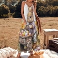 thumbnail image 2 of Easter Bunnies Rabbits Sleeveless Dress Woman Fashion Long Dresses Women's Summer Suit Dress Summer 2025 Women, 2 of 7