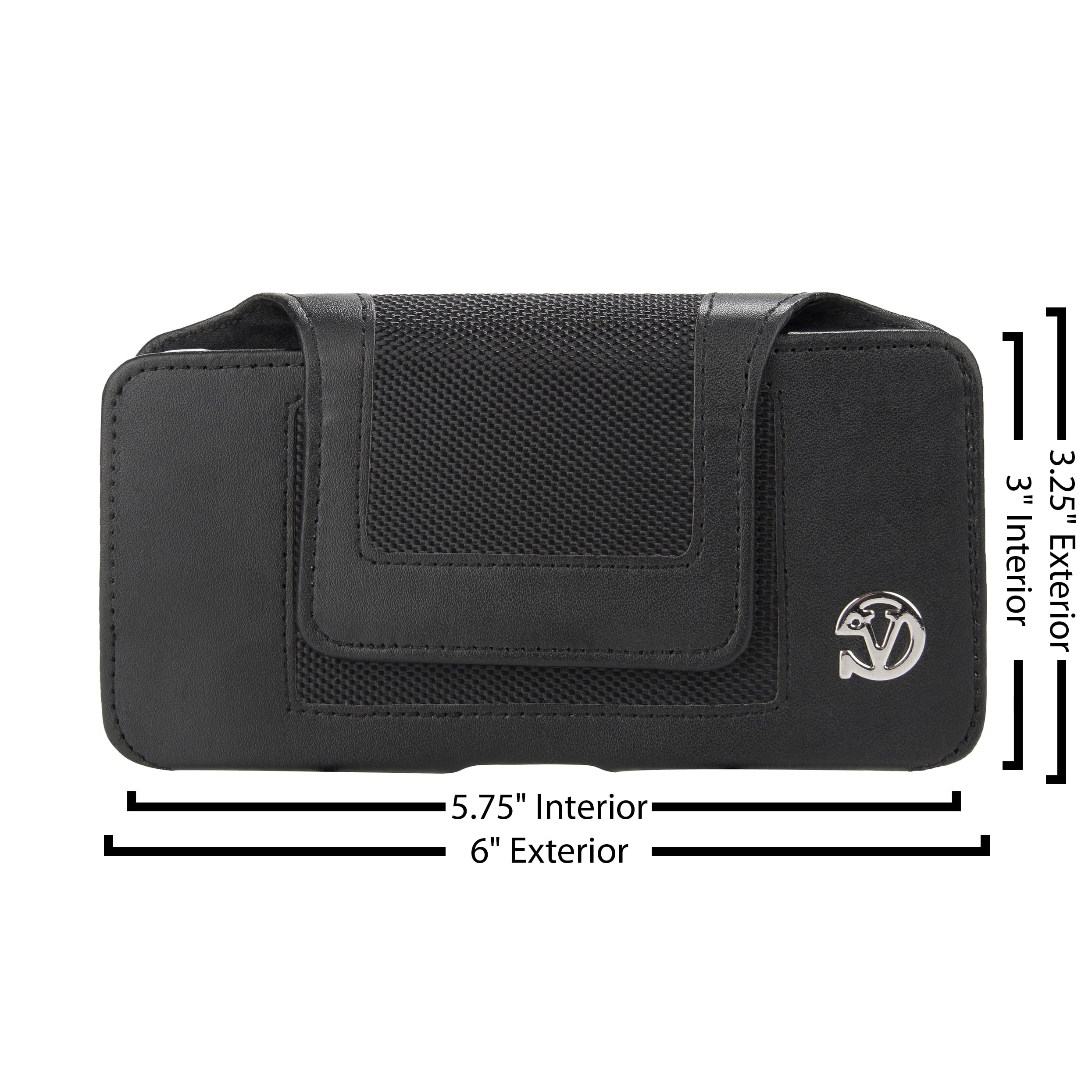 Nylon Stitched Holster Carrying Case with Belt Loop and Clip for HTC Desire 12 / X2 / U11