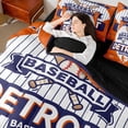 thumbnail image 4 of Castle Fairy Teens Baseball Gamer Bedding Comforter Set,Sport Full Bedding Set, 4 of 8