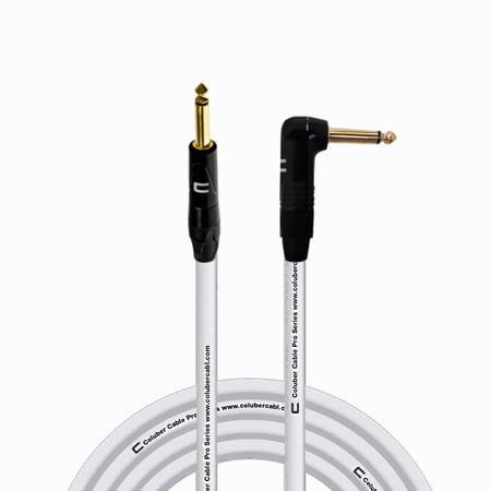Coluber Cable 1/4" TS Male to Right Angle 1/4" TS 3-Pin Microphone Connector