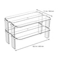 thumbnail image 2 of HEANUJJ 2Pcs Superimposable Transparent Storage Shelf for Home Kitchen Refrigerator Use, 2 of 7