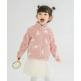 thumbnail image 3 of Toddler Girls Thin Fleece Jacket Cartoon Spring Baby Girls Boys Coats for Kids Pink 2T, 3 of 9