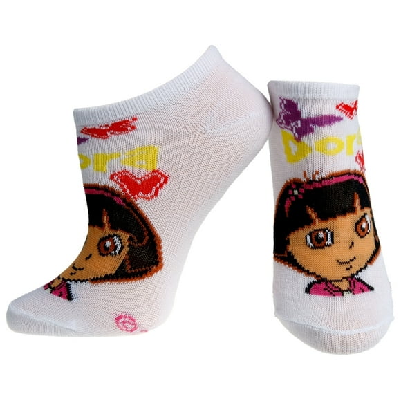 Dora The Explorer - Face White Socks