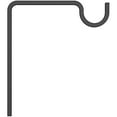 thumbnail image 2 of N275-507 - V2646 - 9-in Extended Wall Hook in Black, 2 of 4