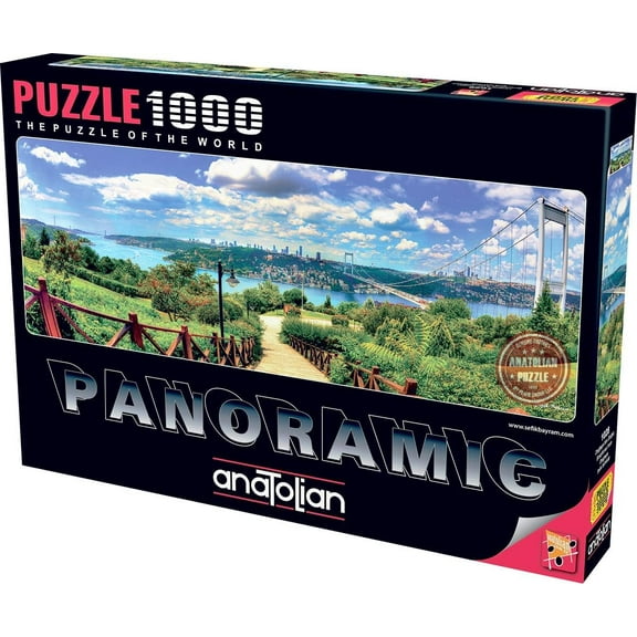 Anatolian Puzzle - Bosphorus from Otagtepe, 1000 Piece Jigsaw Puzzle, 1028, Brown/a (ANA1028)
