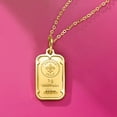 thumbnail image 3 of Ross-Simons Italian 24kt Yellow Gold 1-Gram Ingot Pendant Necklace With 14kt Yellow Gold Frame, Women's, Adult, 3 of 7