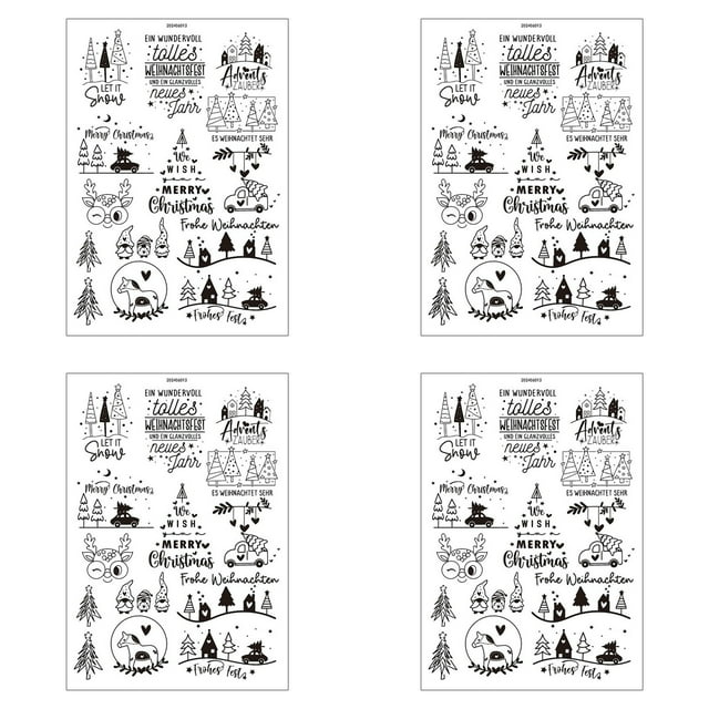 Luzes de Navidad Blancas Vela Muñeco de Nieve Pegatina de Agua, Temática Ultra Ligera Decoración de Estado de Ánimo para Regalos de Bricolaje, Decoraciones de Navidad Blancas