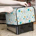 thumbnail image 5 of Cauagu Gold Stars Blue Dots Pattern for 4 Slice Toaster Cover (11.4''×7.9''×7.5'') Bread Machine Cover Toaster Protector Kitchen Appliance Dust Cover, 5 of 7