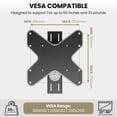 thumbnail image 3 of ZeboZap Pergola Patio Gazebo Post TV Pole Mount bracket up to 50" TV, 3 of 10