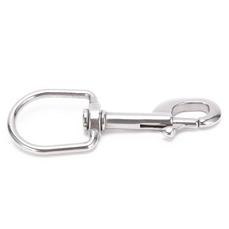

Mgaxyff KEEP DIVING 316 Stainless Steel BCD Diving Clamps 120mm Single Ended Hook Buckle Dive Single Ended Eye Hook 316 Stainless Steel Diving Clamps