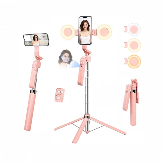 70.9" Auto Face Tracking Selfie Stick Tripod For With Light  360 Rotation & Gesture Control Cell Phone Remote Tiktok/vlog/live Stream Compatible Iphone/android