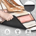 thumbnail image 3 of Cauagu Stylish High Heels On Books Pattern Car Floor Mat Set of 4,Car Carpet Mats Car Mats with Anti-Slip Backing & Driver Heel Pad Universal Fit for Cars/Trucks/SUV/Vans, 3 of 6
