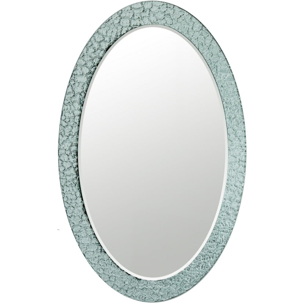 Jewel Oval Frameless Mirror 31.5 x 23.6in Oval Wall Mirror Walmart