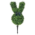 thumbnail image 2 of SSNTSY 24" Easter Bunny Topiary Tree Easter Outdoor Topiary Bunny-Shaped Tree Faux Rabbit Boxwood Topiaries Plant with Ground Spike for Porch Decor, 2 of 8
