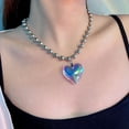 thumbnail image 4 of Collar con colgante de cera ajustable con cadena de clavícula y personalidad de chica sexy con sentido del amor simple de alta gama de Europa y Estados Unidos, 4 of 6