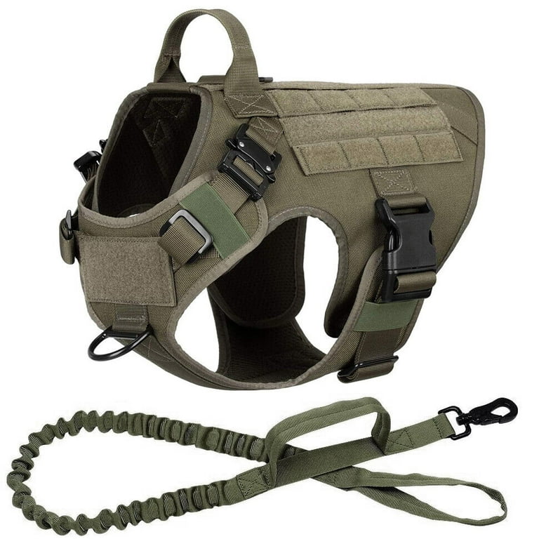 PETAC GEAR Tactical Dog Harness K9 Military Dog Training Harness Adjustable  Police Service Dog Working MOLLE