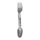 thumbnail image 4 of Cuchara-tenedor giratoria de titanio 2 en 1 para uso en cocina, picnic, senderismo, cubiertos, mochila, utensilios portátiles para acampar, cuchara y, 4 of 8