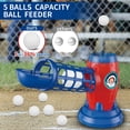 thumbnail image 3 of T Ball Sets for Kids 3-5 5-8, Baseball Toys Including 5 Balls/RC Pitching Machine/Adjustable Batting Tee, Sports&Outdoor Toys for Ages 3–12, Red&Blue, 3 of 8