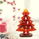 thumbnail image 4 of Decoración de árbol de Navidad de madera creativa ligera para de mesa Red pequeña cuadrícula Yuyangstore Árbol del festival, 4 of 8