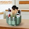thumbnail image 6 of Desktop 360 degree Rotating Cosmetic Storage Box Makeup Holder for Vanity Bathroom Dark Green, 6 of 8