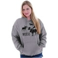 thumbnail image 3 of Funny Meese Moose Animal Humor Hoodie Sweatshirt Women Men Brisco Brands L, 3 of 6