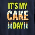 thumbnail image 3 of Instant Message - It's My Cake Day - Toddler & Youth Crewneck Fleece Sweatshirt, 3 of 6