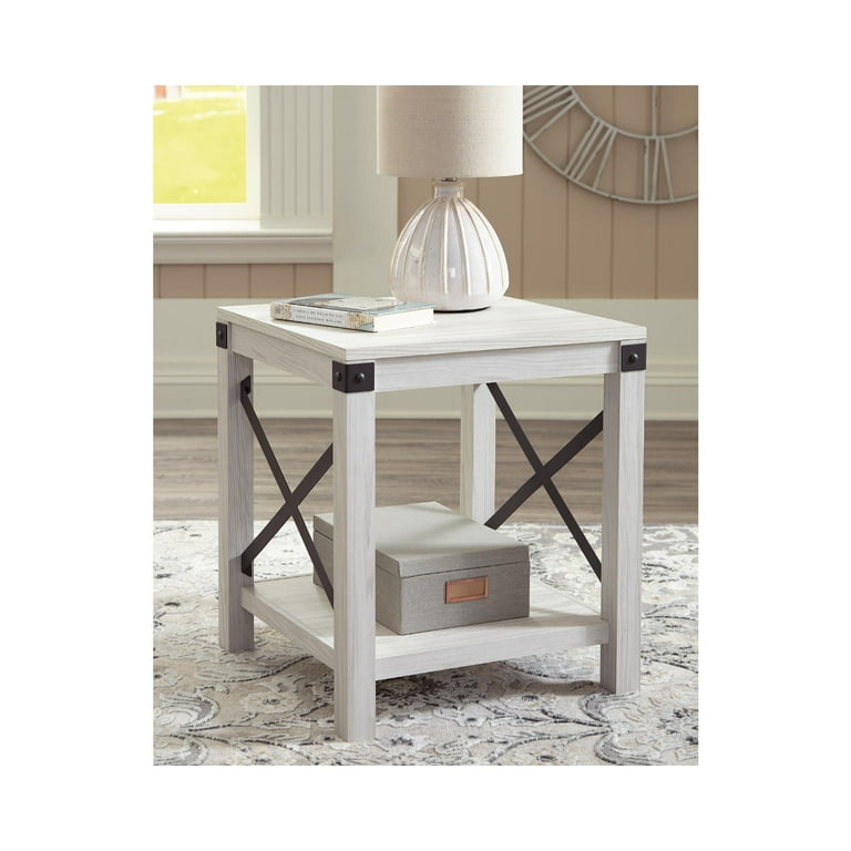 Bayflynn Whitewash Home Office Desk