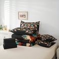 thumbnail image 6 of Manfei Bohemian Flower 7 Pieces Bedding Comforter Set for Teens Boys Girls,Tribal Aztec Full Bedding Set Lightweight,Exotic Style Fitted Sheet Flat Sheet,Luxury Bedroom Decor,Reversible, 6 of 8
